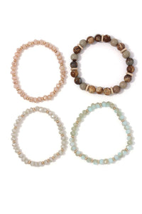 Beaded Stretch Bracelet Set